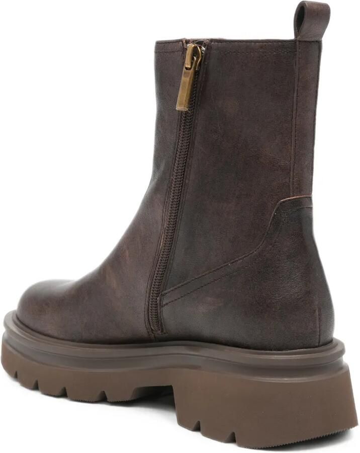 Bruno Premi elasticated-panel leather ankle boots Bruin - Foto 2