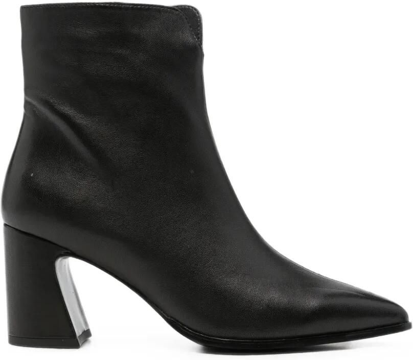 Bruno Premi pointed-toe leather ankle boots Zwart