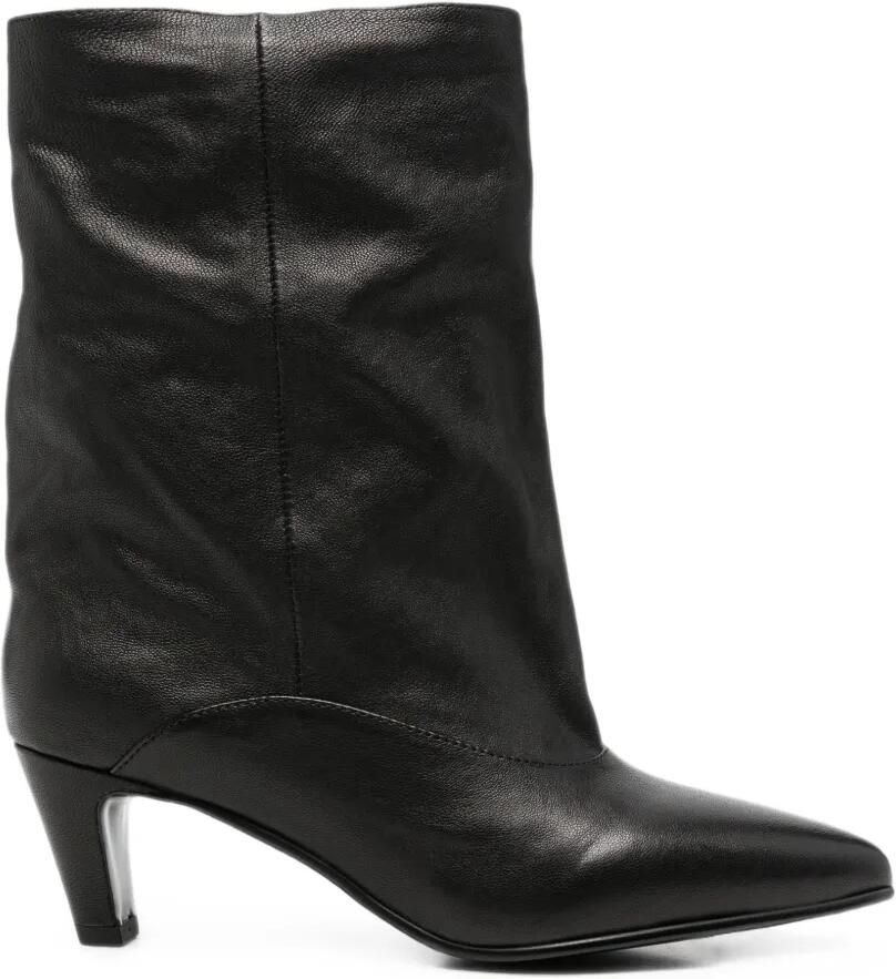 Bruno Premi pointed-toe slouchy boots Zwart