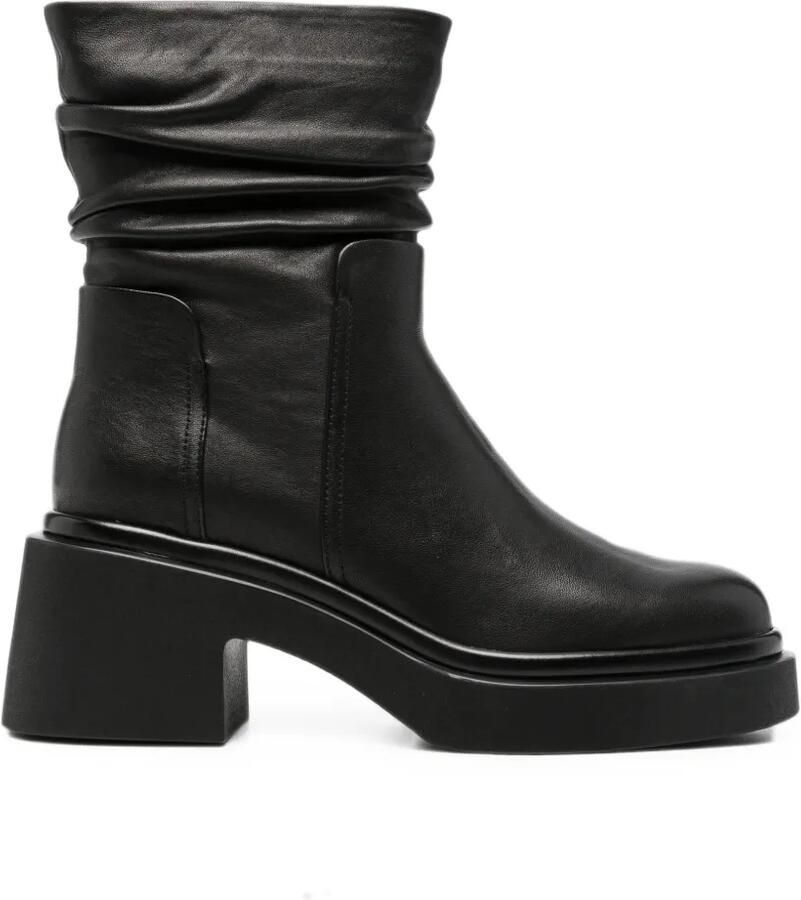 Bruno Premi ruched platform boots Zwart