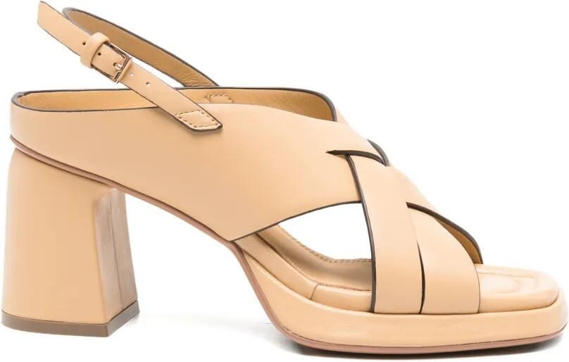 Bruno Premi Sandalen met gekruiste bandjes Beige