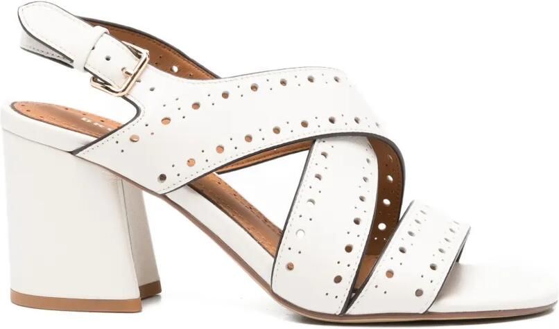 Bruno Premi Sandalen met geperforeerd bandje Wit