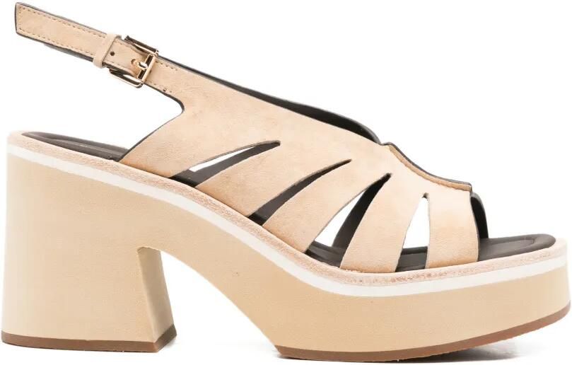 Bruno Premi Sandalen met plateauzool Beige