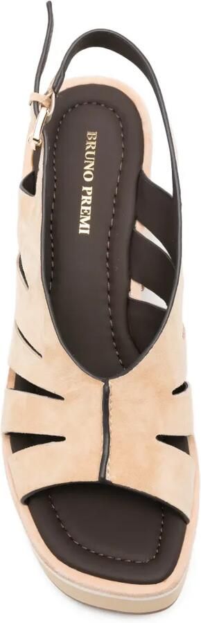Bruno Premi Sandalen met plateauzool Beige - Foto 4