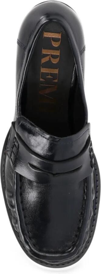 Bruno Premi strap-detail block-heel loafers Blauw - Foto 4