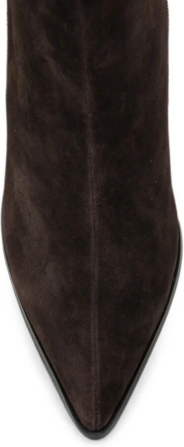 Bruno Premi suede-finish pointed-toe ankle boots Bruin