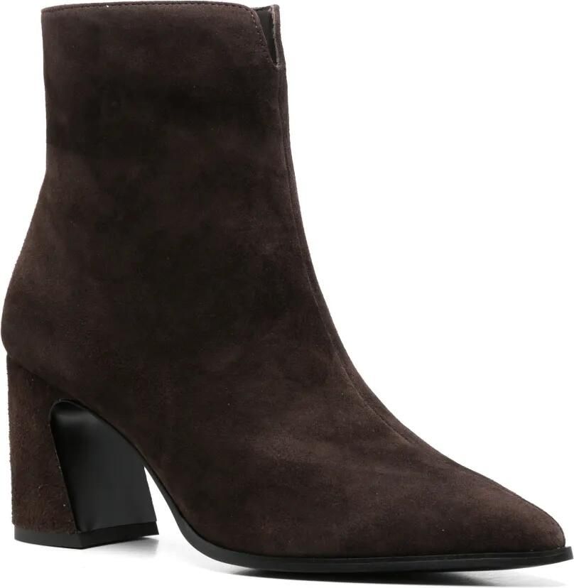Bruno Premi suede-finish pointed-toe ankle boots Bruin - Foto 3