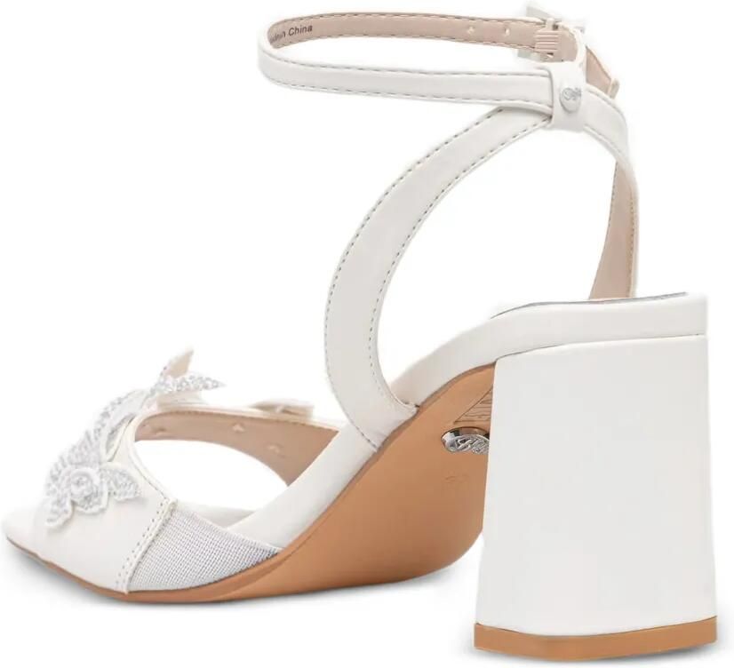 Buffalo Ashley Butterfly Glam sandalen met blokhak Wit - Foto 2