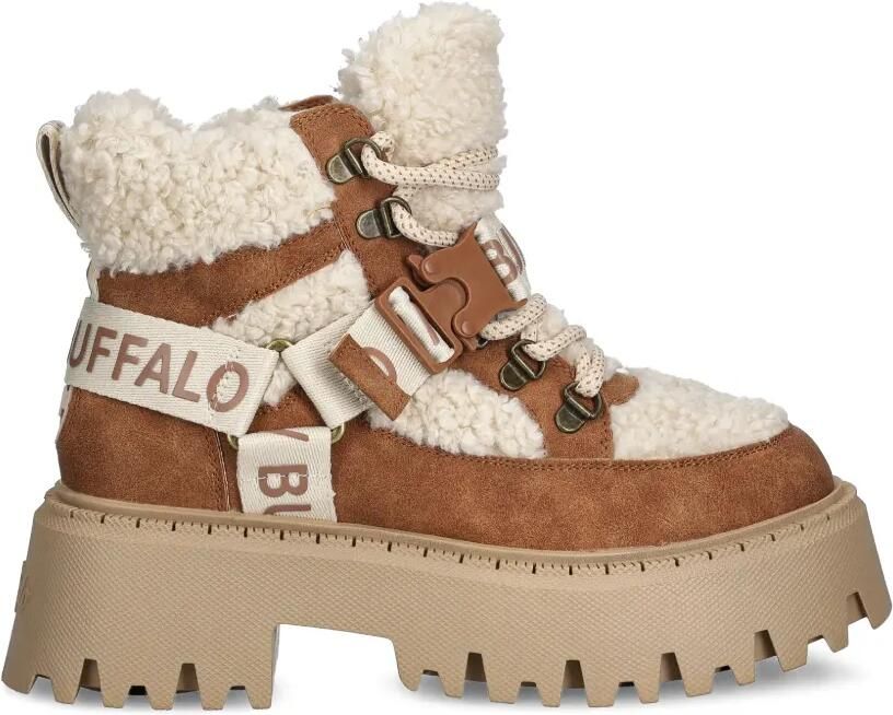 Buffalo Aspen COM faux-shearling buckle-fastening boots Bruin