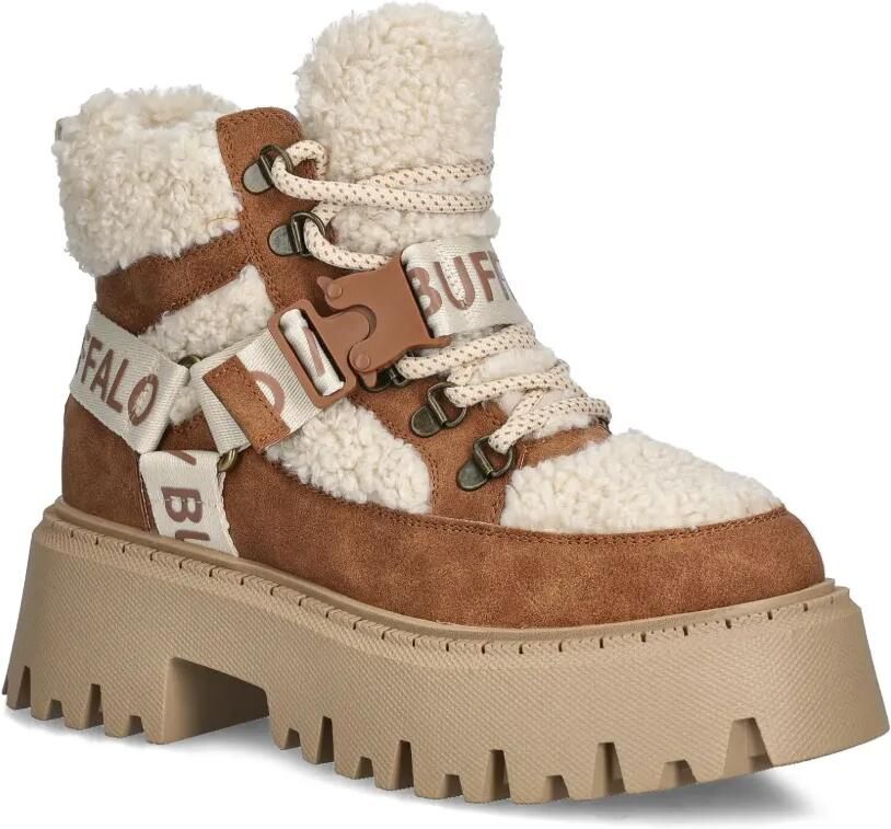 Buffalo Aspen COM faux-shearling buckle-fastening boots Bruin - Foto 3