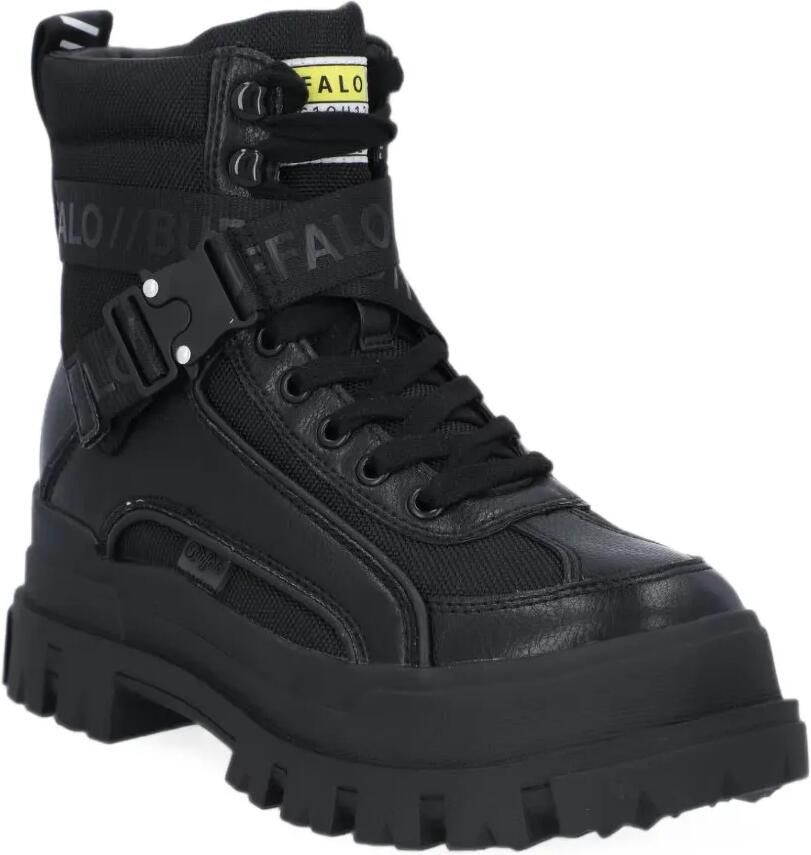 Buffalo Aspha Com 1 buckle-strap chunky-sole boots Zwart - Foto 2