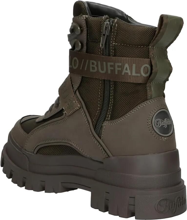 Buffalo Aspha Com1 combat boots met gesp Groen - Foto 2