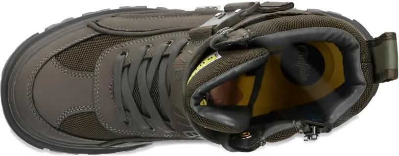 Buffalo Aspha Com1 combat boots met gesp Groen - Foto 5