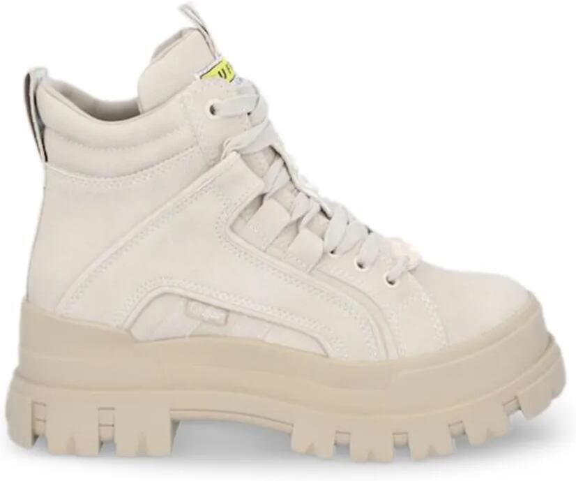 Buffalo Aspha laarzen met plateauzool Beige
