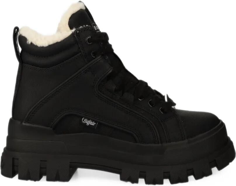 Buffalo Aspha NC MID chunky boots Zwart