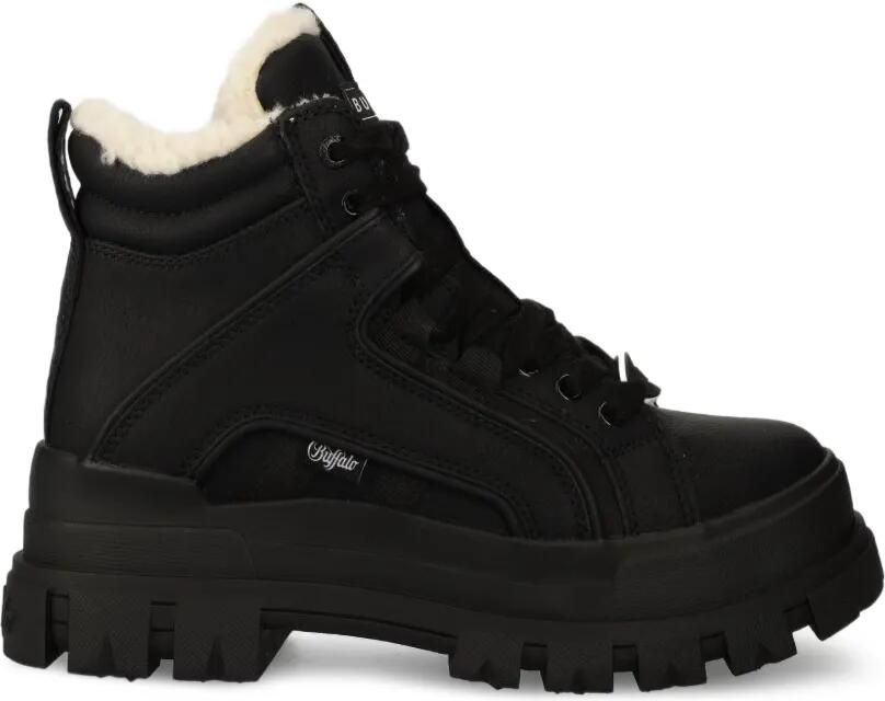 Buffalo Aspha NC MID laarzen met grove zool Zwart