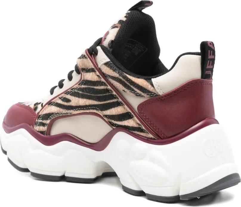 Buffalo Binary Glam sneakers met dierenprint Rood - Foto 3