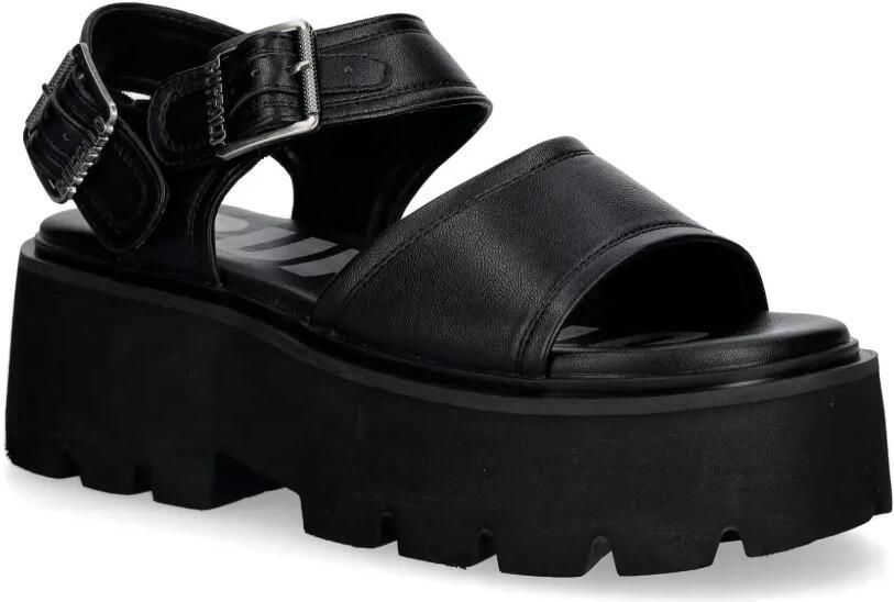 Buffalo Blake sandalen met gespsluiting en plateauzool Zwart - Foto 3