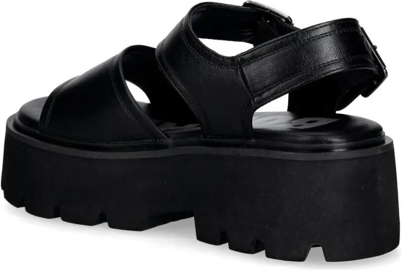 Buffalo Blake sandalen met gespsluiting en plateauzool Zwart - Foto 2