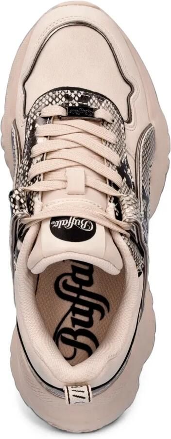 Buffalo Bliss snakeskin-effect chunky sneakers Beige - Foto 4