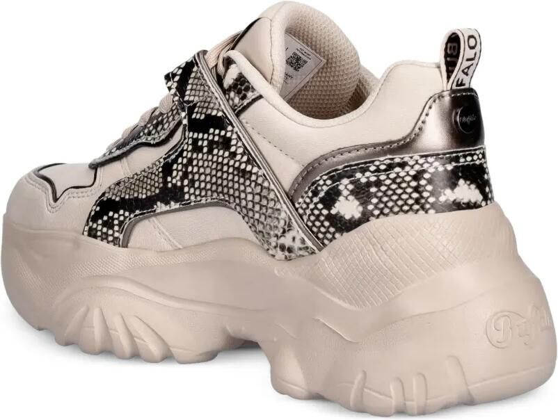 Buffalo Bliss snakeskin-effect chunky sneakers Beige - Foto 3