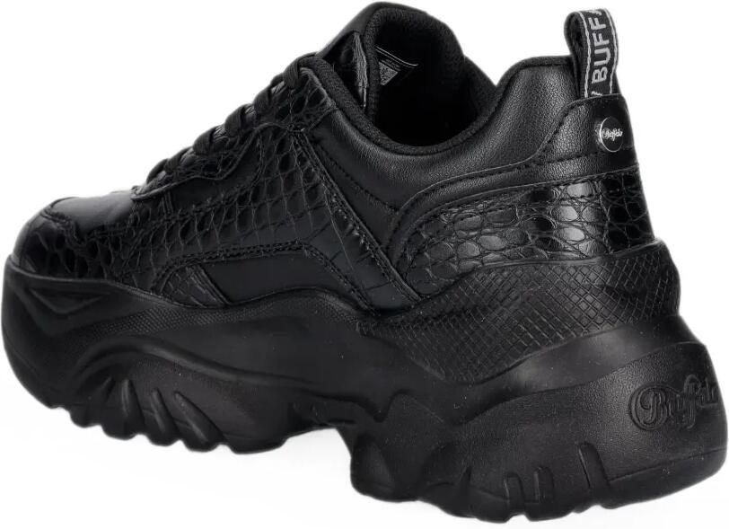 Buffalo Bliss Star crocodile-effect sneakers Zwart - Foto 2