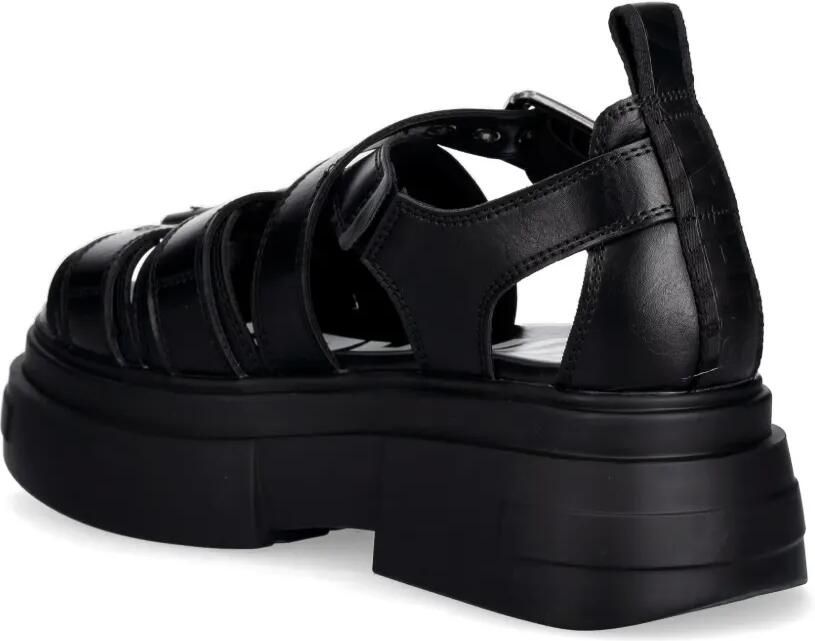 Buffalo Bolt sandalen met plateauzool en gespbandje Zwart - Foto 3