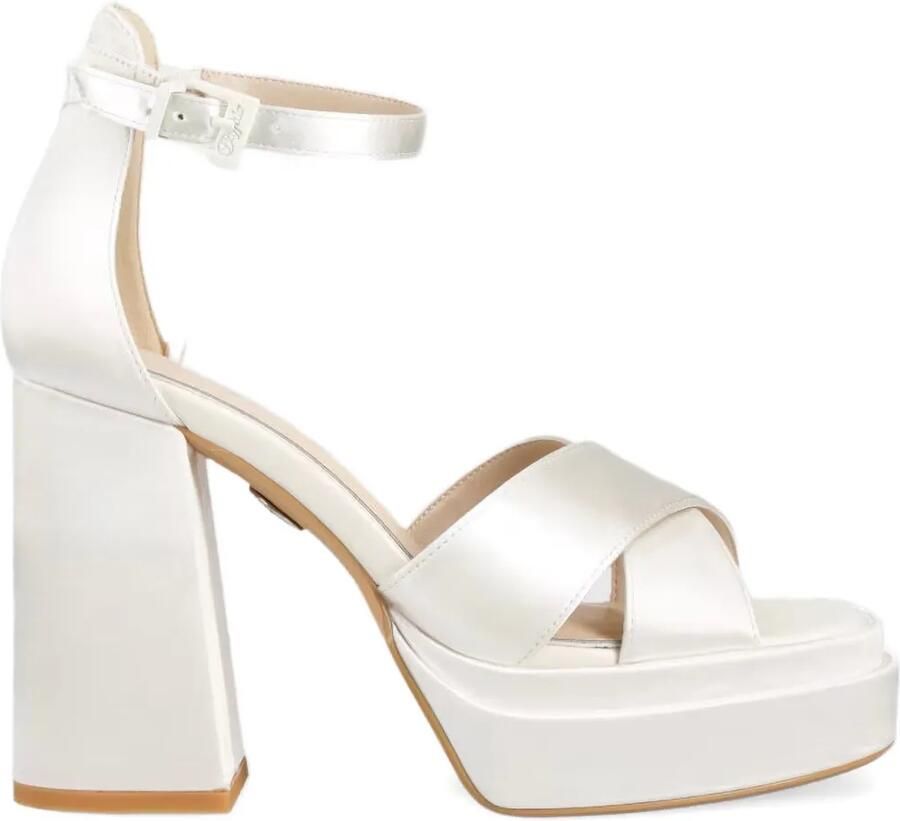 Buffalo Bonny Cross sandalen Wit