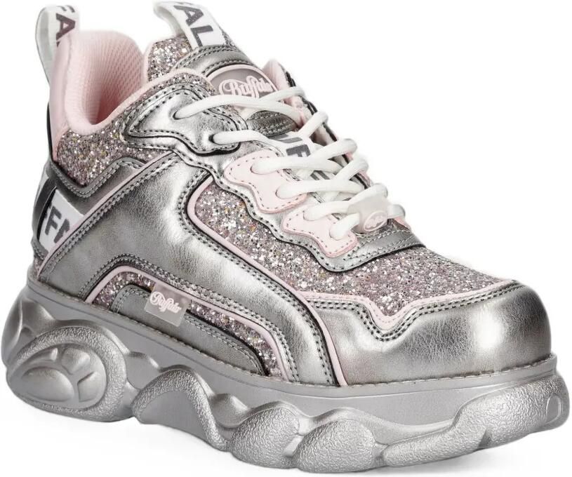 Buffalo Cld Chai metallic sneakers met glitters-effect Zilver - Foto 3