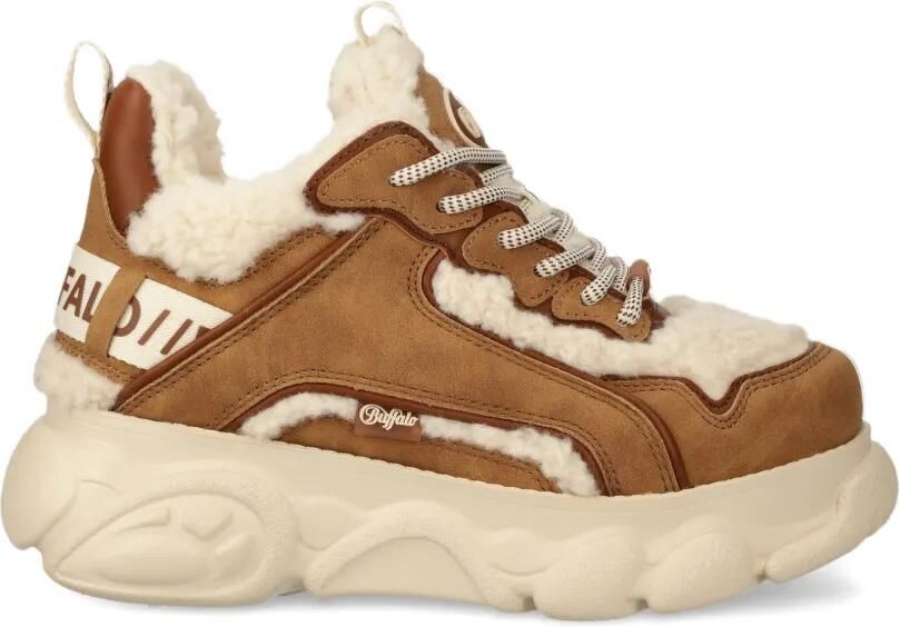 Buffalo CLD sneakers met plateauzool Bruin