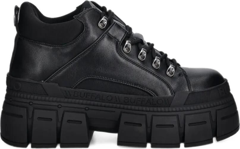 Buffalo Gospher Hike platform lace-up boots Zwart