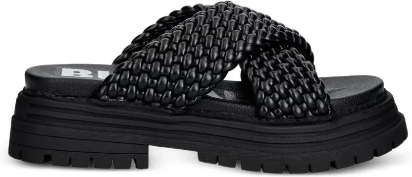 Buffalo Lennox Cross sandalen met gekruiste bandjes Zwart