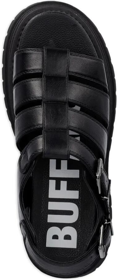 Buffalo Lennox Fisher sandalen met plateauzool Zwart - Foto 3