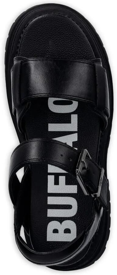 Buffalo Lennox sandalen met chunky zool en gespsluiting Zwart - Foto 4