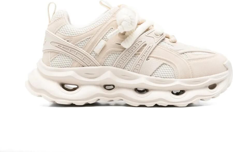 Buffalo Malaga chunky sneakers met touw Beige
