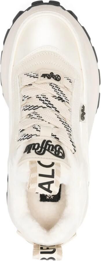 Buffalo Manhattan sneakers met plateauzool Beige - Foto 4