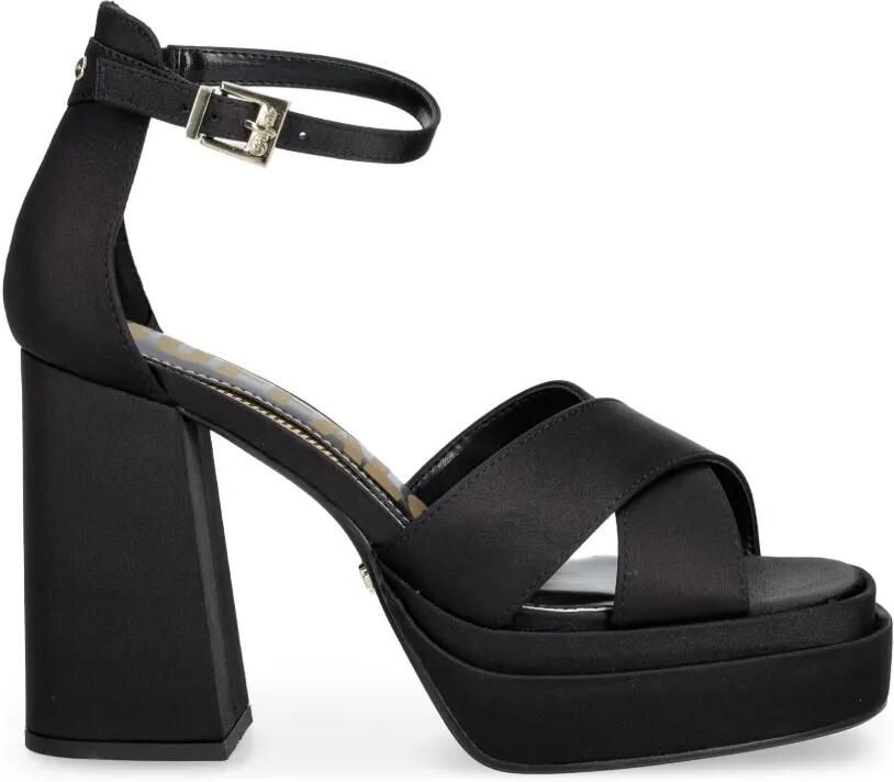 Buffalo May Cross sandalen met plateauzool Zwart