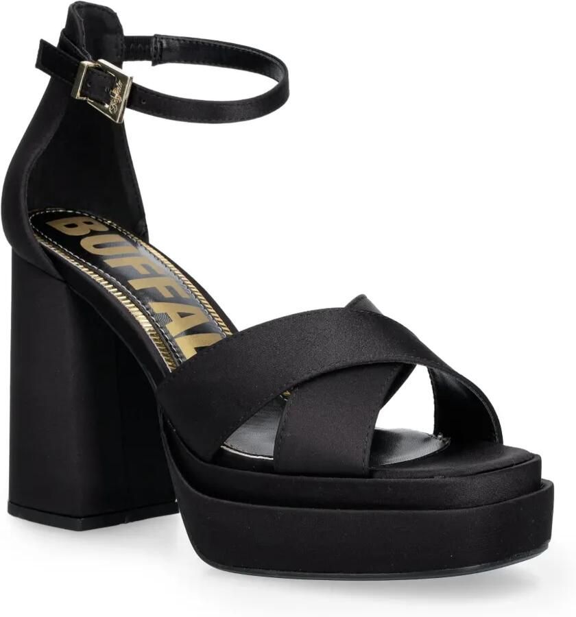 Buffalo May Cross sandalen met plateauzool Zwart - Foto 2