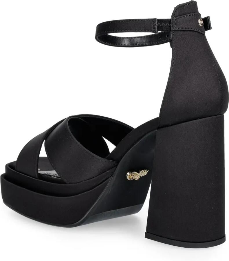 Buffalo May Cross sandalen met plateauzool Zwart - Foto 3