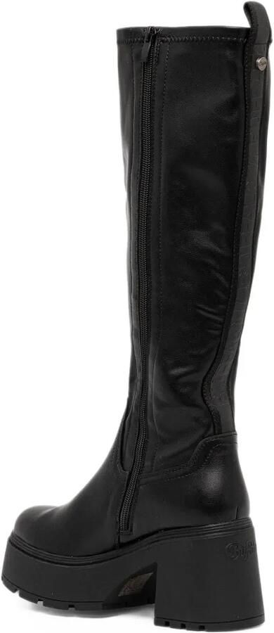Buffalo Mila platform knee-high boots Zwart - Foto 3