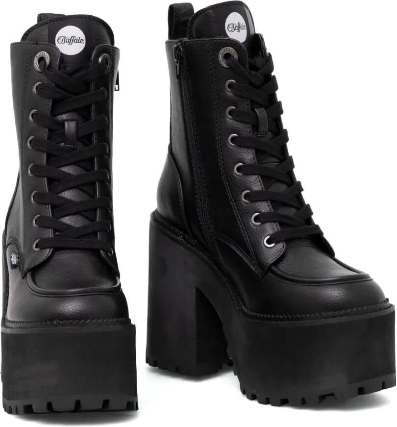 Buffalo platform lace-up boots Zwart - Foto 2