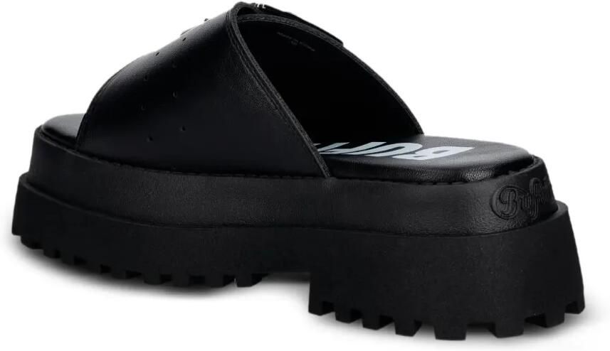 Buffalo Pluto Slide sandalen met gesp Zwart - Foto 2