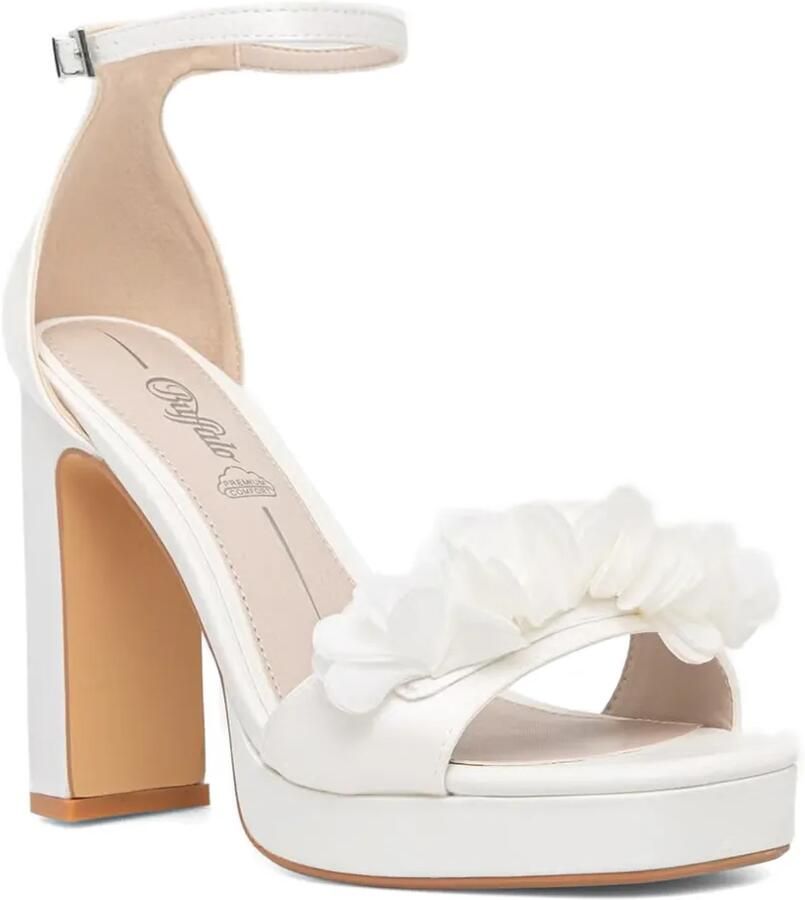 Buffalo Sandalen met plateauzool Wit - Foto 2