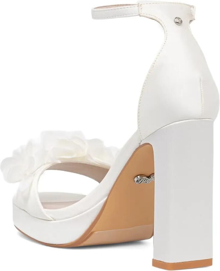 Buffalo Sandalen met plateauzool Wit - Foto 3