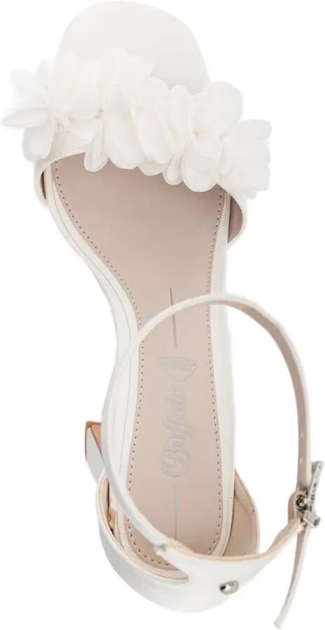 Buffalo Sandalen met plateauzool Wit - Foto 4