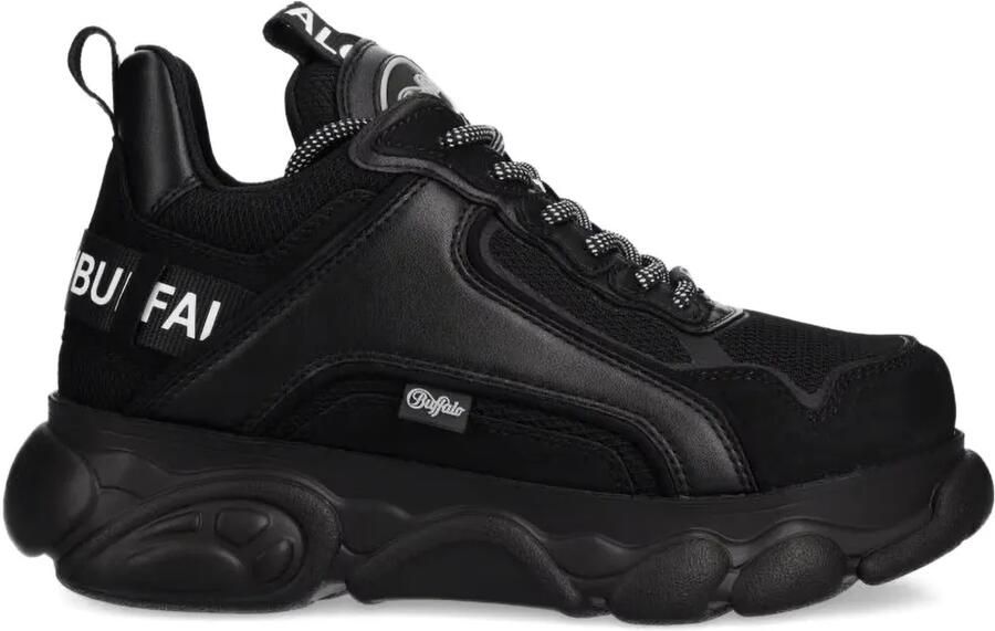 Buffalo Sneakers met chunky zool Zwart