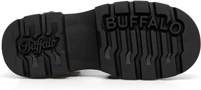 Buffalo Vega MSS RIV sandalen met plateauzool en ringlets Zwart - Foto 5
