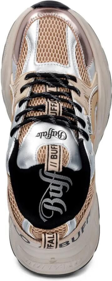 Buffalo Yuno metallic chunky-sole sneakers Beige - Foto 4