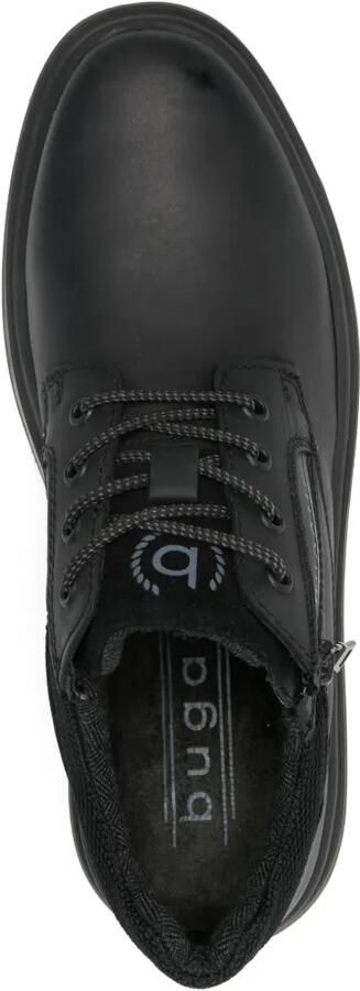 Bugatti Leren derby schoenen met rits Zwart - Foto 4