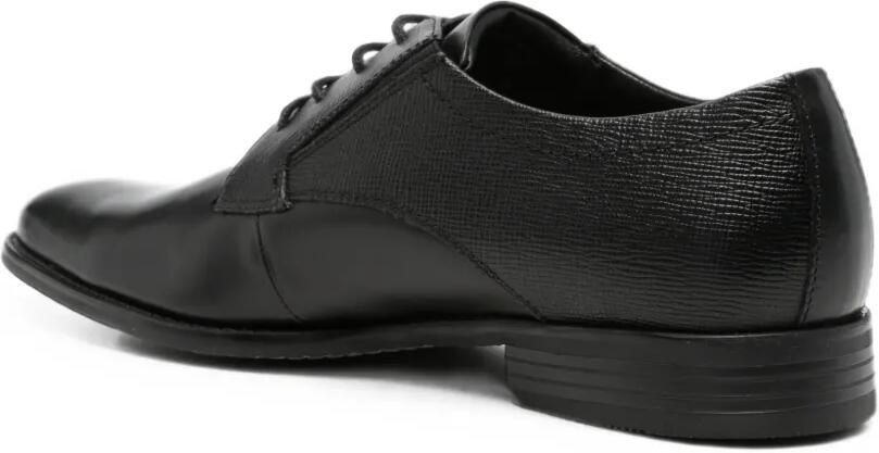 Bugatti Leren derby schoenen met vlak met textuur Zwart - Foto 3